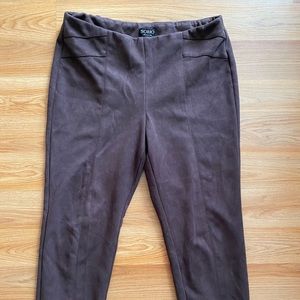 Soho women’s polyester brown pants size large